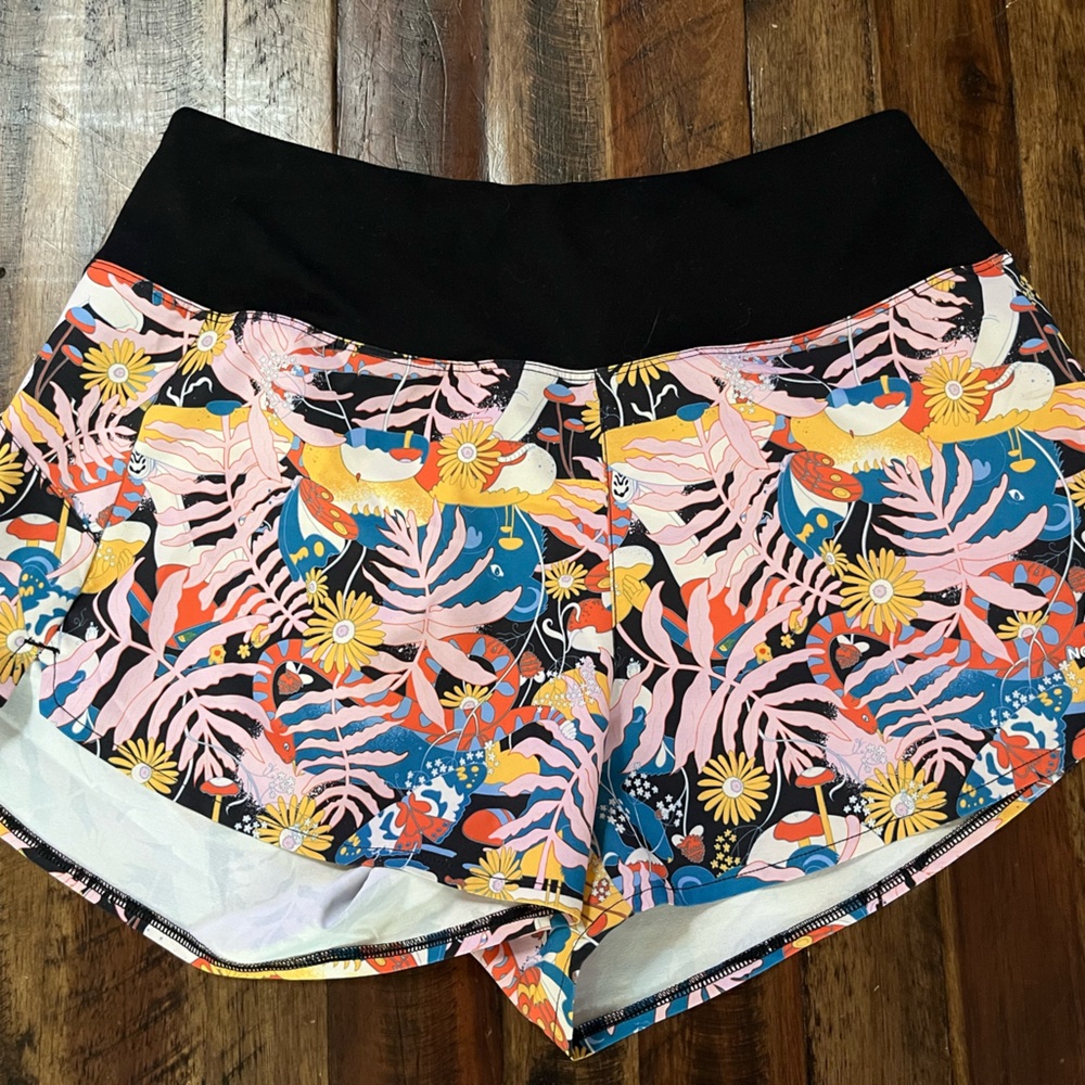 The North Face Black and Pink Athletic Shorts Lightweight Elastic Waist